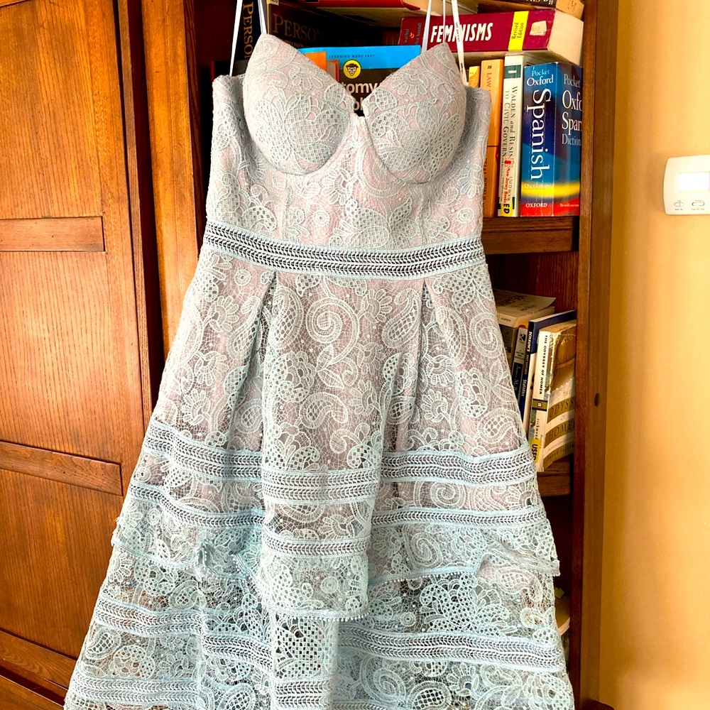 Self Portrait dress, light blue